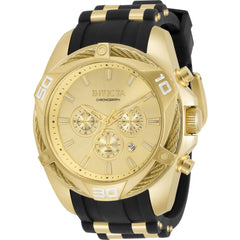Invicta Men's Japanese Quartz Watch - Bolt Chronograph Gold Tone Dial Strap | 34142