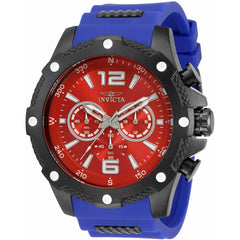 Invicta Men's Japanese Quartz Watch - I-Force Chronograph Red Dial Strap | 34020
