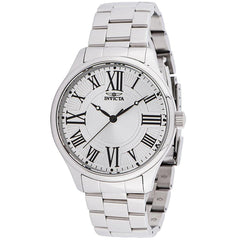 Invicta Men's Japanese Quartz Watch - Objet D Art Silver Dial Steel Bracelet | 35127