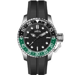 Invicta Men's Japanese Quartz Watch - Pro Diver Black Carbon Fiber Dial Strap | 35659