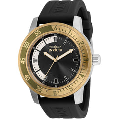 Invicta Men's Japanese Quartz Watch - Specialty Black and White Dial Strap | 35682
