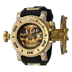 Invicta Men's Lefty Watch - Pro Diver Two Tone Black and Yellow Gold Strap | 38580