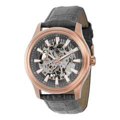 Invicta Men's Mechanical Watch - Vintage Black Skeleton Dial Rose Gold Case | 37962