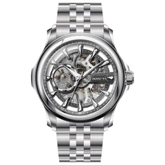 Invicta Men's Mechanical Watch - Vintage Grey Skeleton Dial Bracelet | 37945
