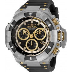 Invicta Men's Quartz Chronograph Watch - Akula Black and Gold Dial Strap | 31891