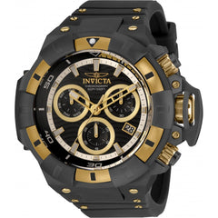 Invicta Men's Quartz Chronograph Watch - Akula Black Silicone Rubber Strap | 31895