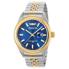 Invicta Men's Quartz Watch - Aviator Blue Dial Two Tone Case Bracelet | 38416