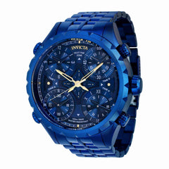 Invicta Men's Quartz Watch - Aviator Blue IP Stainless Steel Bracelet | 37644