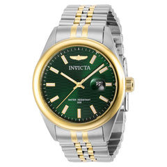 Invicta Men's Quartz Watch - Aviator Green Dial Two Tone Case Bracelet | 38418