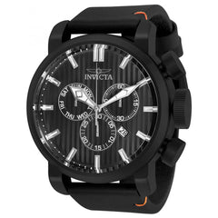 Invicta Men's Quartz Watch - Aviator Leather Strap Black Dial | 31774