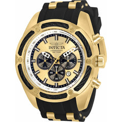Invicta Men's Quartz Watch - Bolt Chronograph Black and Yellow Gold Strap | 31065
