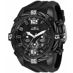 Invicta Men's Quartz Watch - Bolt Chronograph Black Dial Silicone Strap | 35628