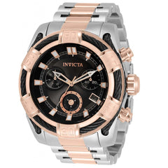 Invicta Men's Quartz Watch - Bolt Chronograph Black Dial Two Tone Bracelet | 33302