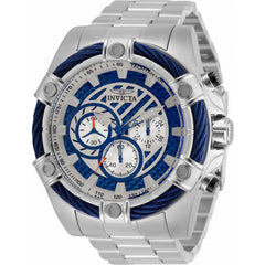 Invicta Men's Quartz Watch - Bolt Chronograph Blue and Silver Dial Bracelet | 35147