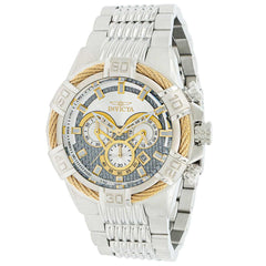 Invicta Men's Quartz Watch - Bolt Chronograph White Dial Silver Steel Bracelet | 38952