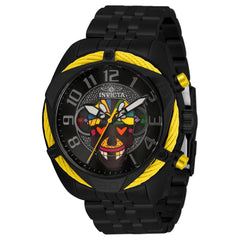 Invicta Men's Quartz Watch - Britto Chronograph Black Steel Bracelet | 33521