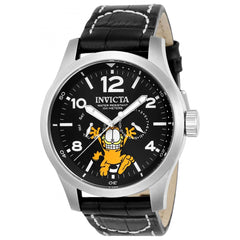 Invicta Men's Quartz Watch - Character Collection Black Dial Leather Strap | 24883