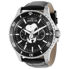 Invicta Men's Quartz Watch - Character Collection Snoopy Black Dial Strap | 38636