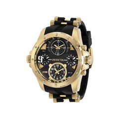 Invicta Men's Quartz Watch - Coalition Forces Black and Gold Dial Strap | 31141