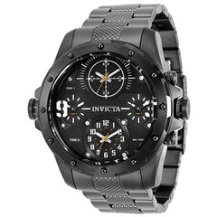 Invicta Men's Quartz Watch - Coalition Forces Black Dial Gunmetal Bracelet | 31143