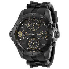 Invicta Men's Quartz Watch - Coalition Forces Black Dial Silicone Strap | 31140