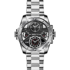 Invicta Men's Quartz Watch - Coalition Forces Black Dial Silver Tone Bracelet | 31146