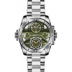 Invicta Men's Quartz Watch - Coalition Forces Green Dial Silver Tone Bracelet | 31147
