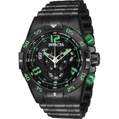 Invicta Men's Quartz Watch - Corduba Chronograph Black Dial SS Bracelet | 34984