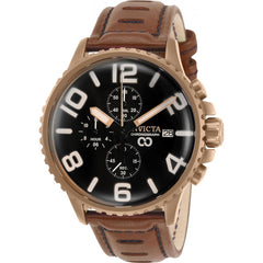 Invicta Men's Quartz Watch - Corduba Chronograph Brown Leather Strap | 32693