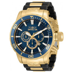 Invicta Men's Quartz Watch - Corduba Chronograph Gold Tone and Black Strap | 33694