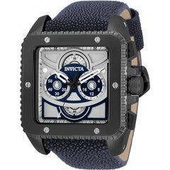 Invicta Men's Quartz Watch - Cuadro Chronograph Blue Stingray Leather Strap | 32000
