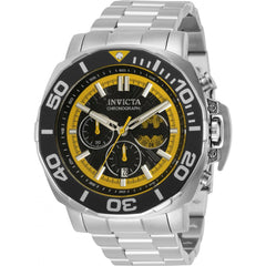 Invicta Men's Quartz Watch - DC Comics Batman Chrono Black and Yellow Dial | 35075