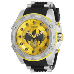 Invicta Men's Quartz Watch - DC Comics Batman Chronograph Black Rubber Strap | 32705