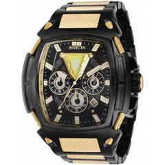 Invicta Men's Quartz Watch - DC Comics Black Adam Chrono Two Tone Bracelet | 37615