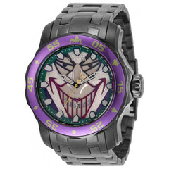 Invicta Men's Quartz Watch - DC Comics Joker Black IP Stainless Steel Bracelet | 35613