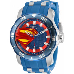 Invicta Men's Quartz Watch - DC Comics Superman Blue and Silver Tone Strap | 34745