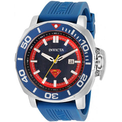 Invicta Men's Quartz Watch - DC Comics Superman Blue and White Dial Strap | 35078