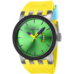 Invicta Men's Quartz Watch - DNA Green Dial Yellow Silicone Rubber Strap | 36959