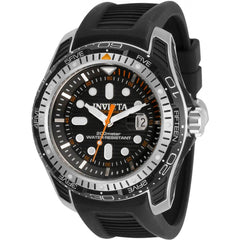 Invicta Men's Quartz Watch - Hydromax Rotating Bezel Black Silicone Strap | 29583