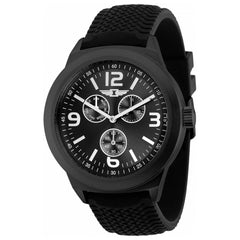 Invicta Men's Quartz Watch - I by Invicta Black Dial Silicone Rubber Strap | IBI36526