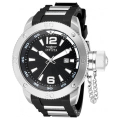 Invicta Men's Quartz Watch - I-Force Black Dial Rubber Strap | 12963