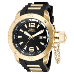 Invicta Men's Quartz Watch - I-Force Rubber Strap Black Dial | 12964
