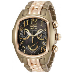 Invicta Men's Quartz Watch - Lupah Chronograph Black Dial Two Tone Bracelet | 33380