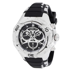 Invicta Men's Quartz Watch - Mammoth Chronograph Black and Silver Tone Strap | 38092