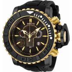 Invicta Men's Quartz Watch - Marvel Punisher Chronograph Black Rubber Strap | 26787