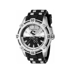 Invicta Men's Quartz Watch - MLB Chicago White Sox Silver and Black Dial | 43263