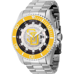 Invicta Men's Quartz Watch - MLB San Diego Padres Date Silver Steel Bracelet | 43476
