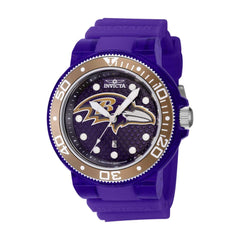 Invicta Men's Quartz Watch - NFL Baltimore Ravens Purple Silicone Strap | 41456