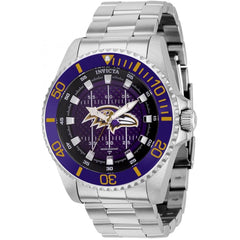 Invicta Men's Quartz Watch - NFL Baltimore Ravens Stainless Steel Bracelet | 36939