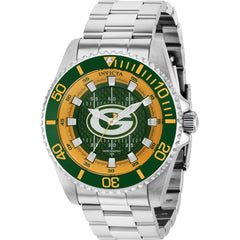 Invicta Men's Quartz Watch - NFL Green Bay Packers Stainless Steel Bracelet | 36929